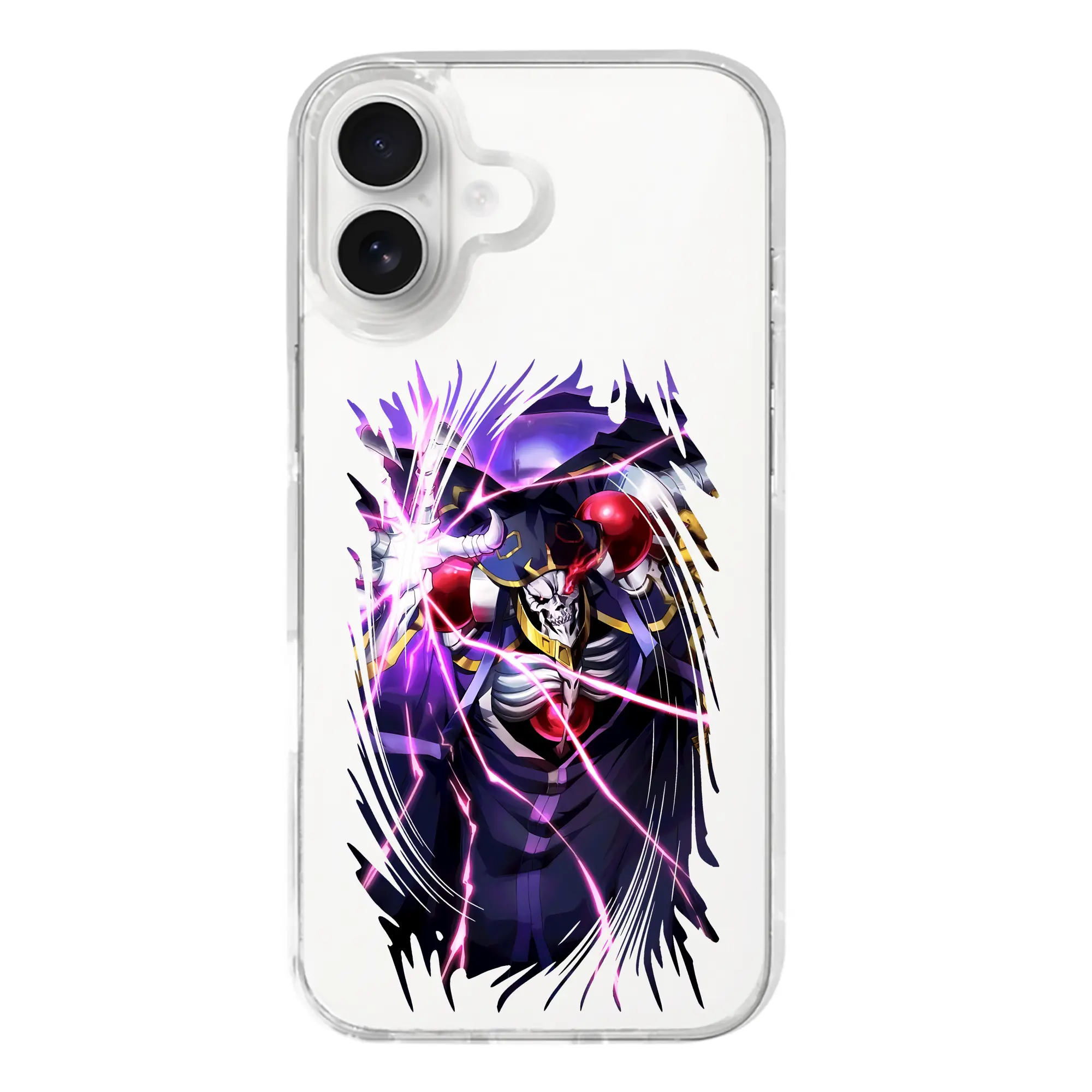 オーバーロード グッズ アインズ・ウール・ゴウン - iPhone 17シリーズ 透明スマホケース – 薄型・耐衝撃・精密フィット保護カバー